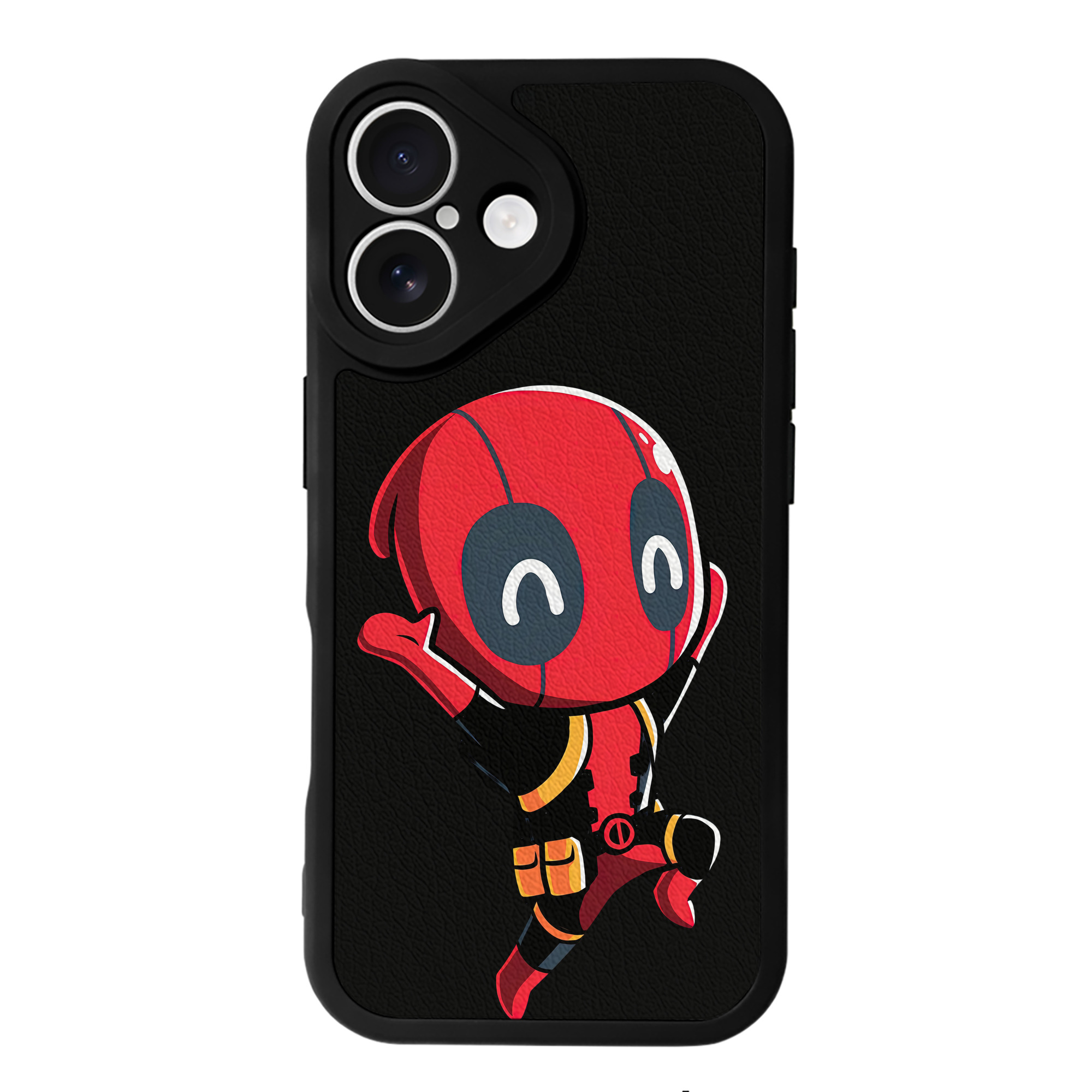 （画像用） Deadpool デッドプール 【iPhone 16シリーズ対応】シリコンスマホケース（レザー調） 材質：シリコン